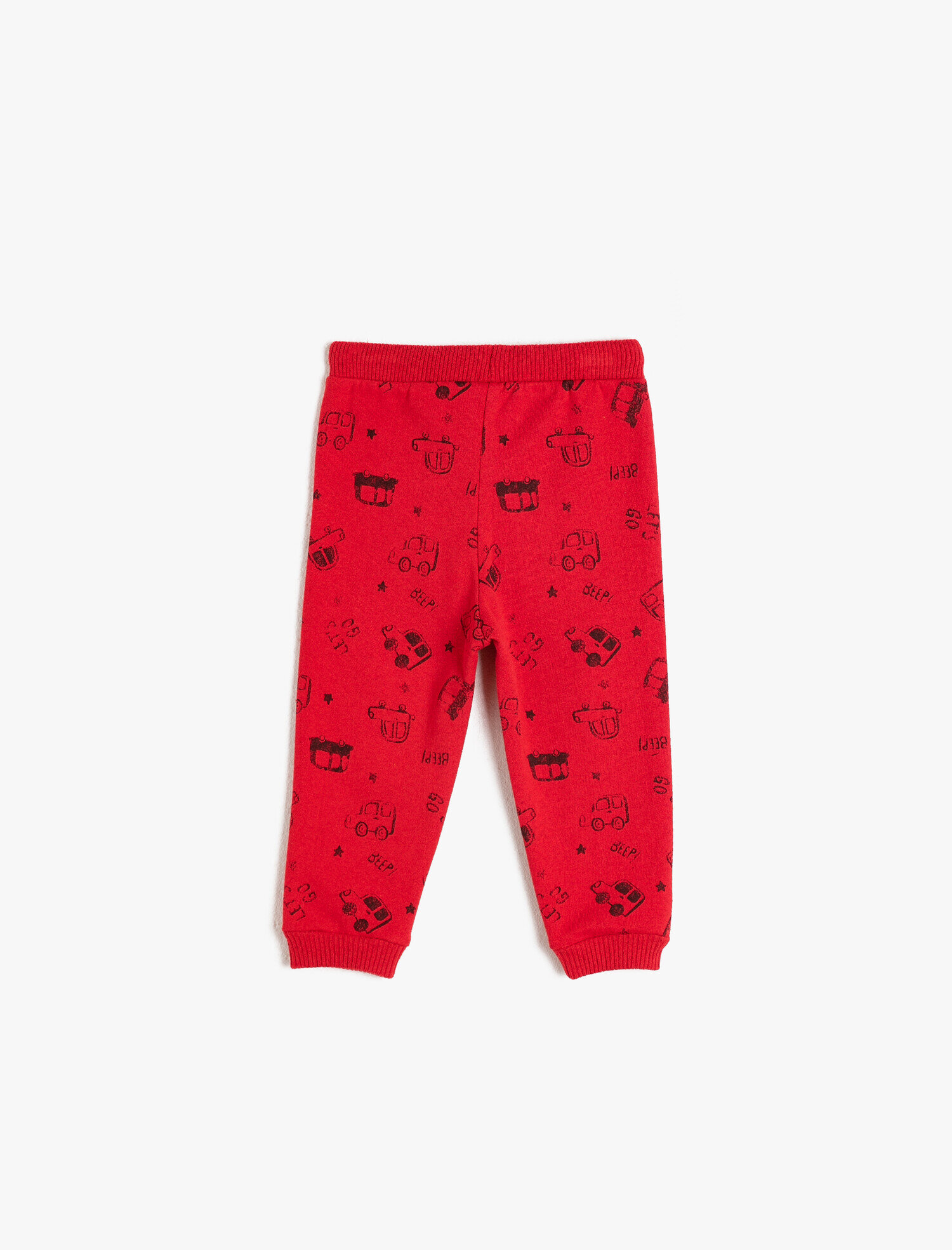  Erkek Bebek Normal Bel Baskılı Belden Bağlamalı Eşofman Altı