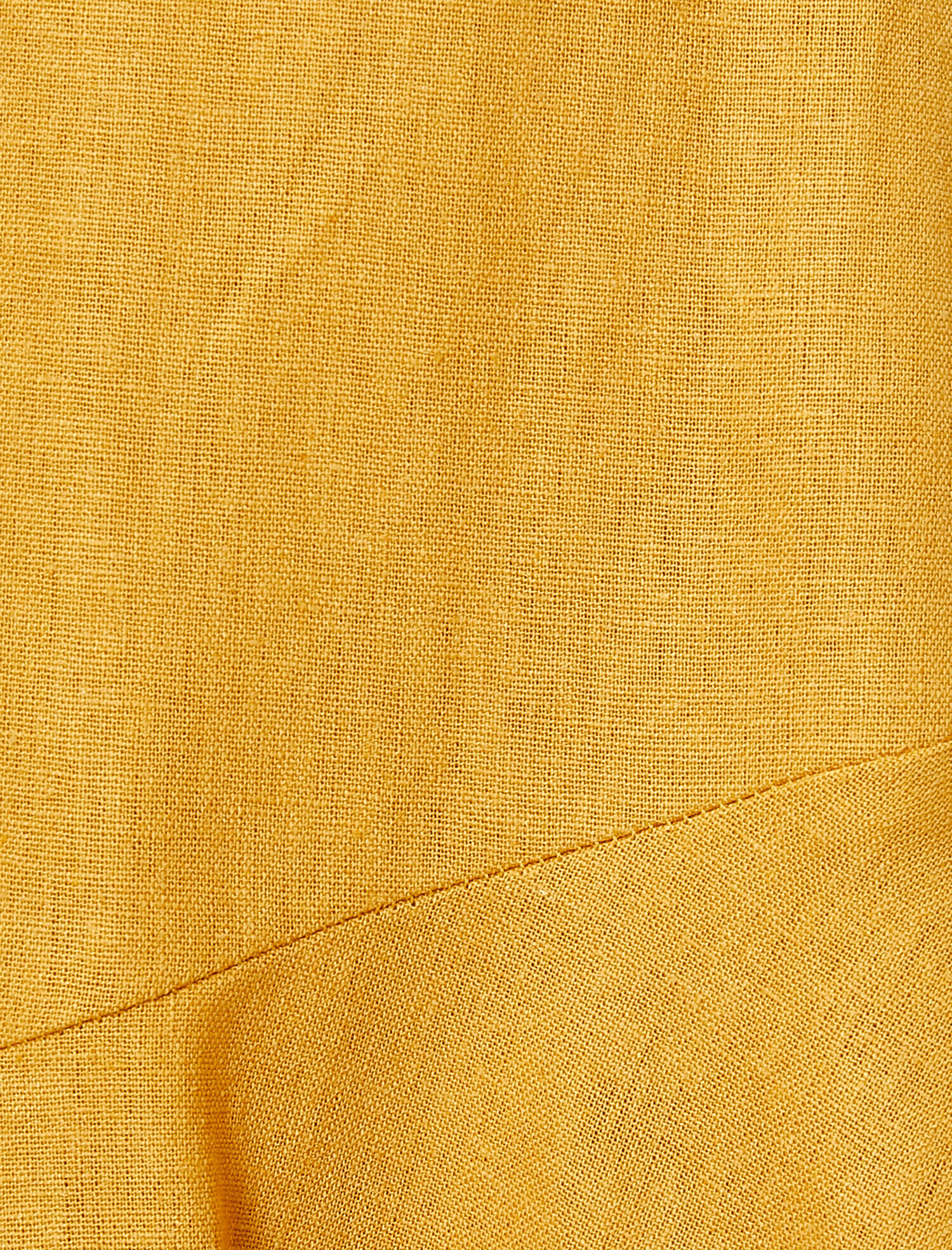   Düğme Detaylı Etek Keten Karışımlı