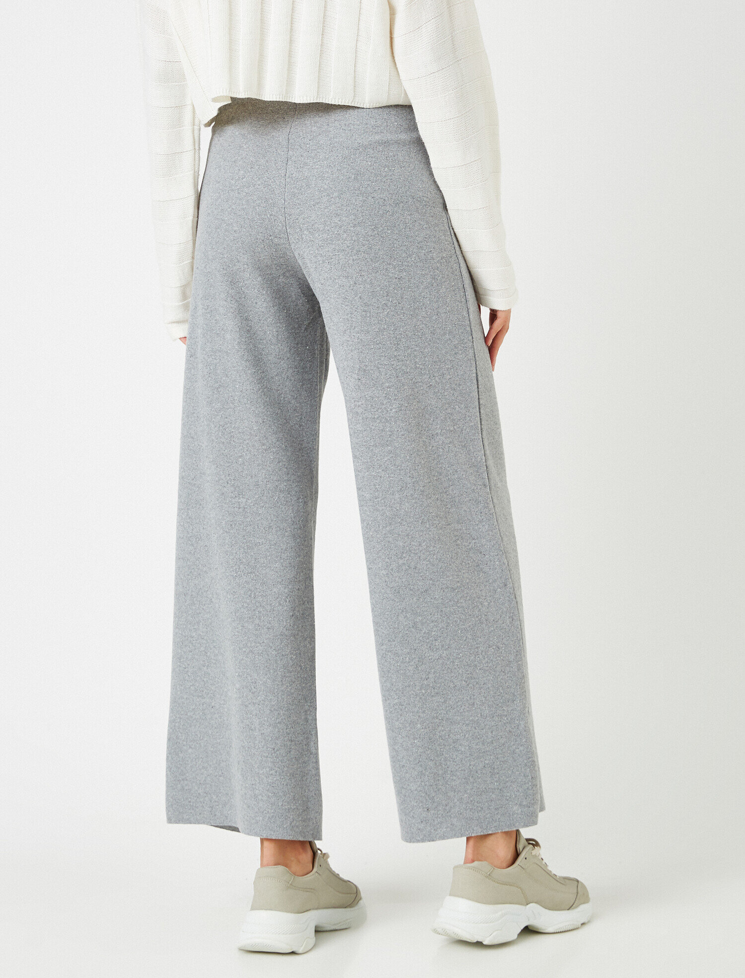   Pamuklu Geniş Paça Pantolon