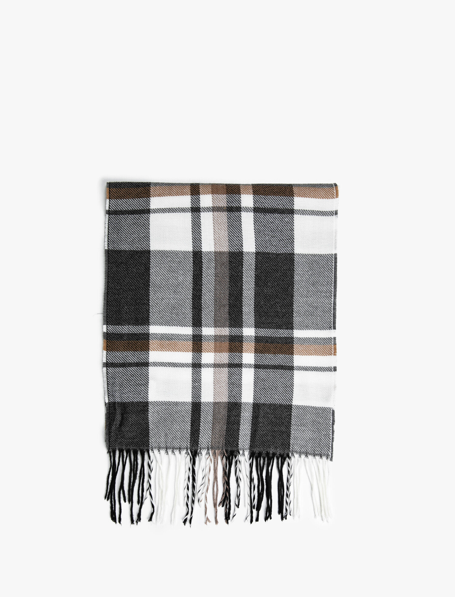  Erkek Püsküllü Ekoseli Şal