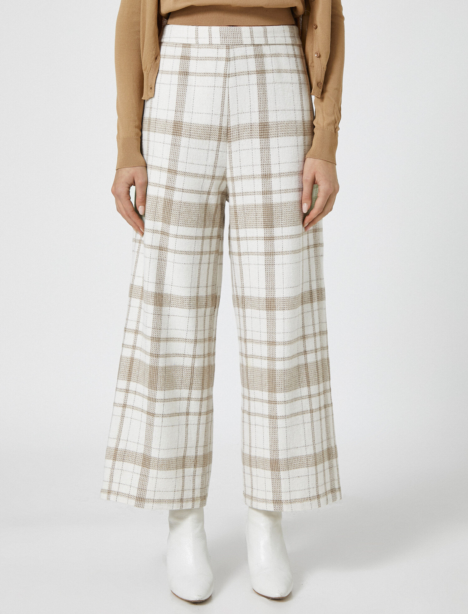   Geniş Paça Ekose Pantolon