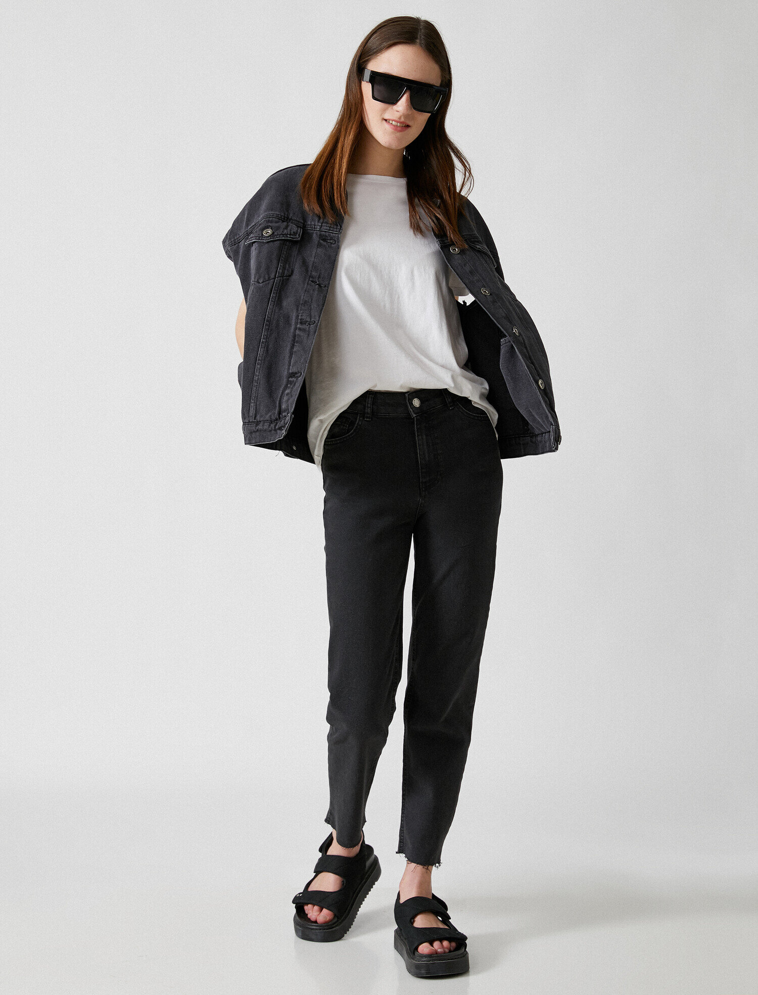   Eve Slim Jean - Yüksek Bel Normal Kesim Hafif Düz Paça Pantolon