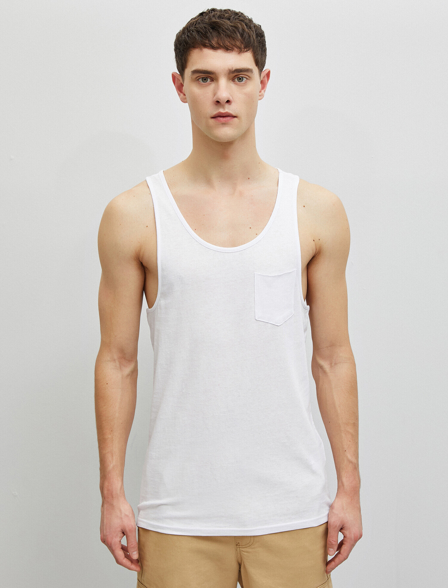 Yuvarlak Yaka Kolsuz Basic Atlet