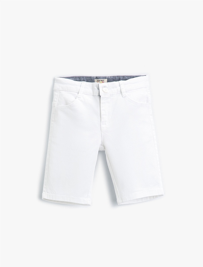 Erkek Çocuk Basic Bermuda Şort Pamuklu