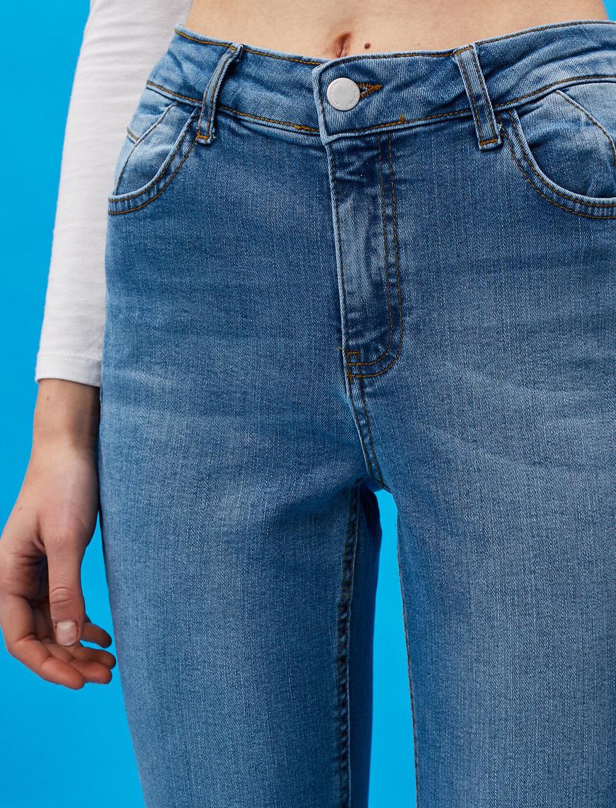   Normal Bel Toparlayıcı Dar Kesim Dar Paça Kot Pantolon - Skinny Fit Jean