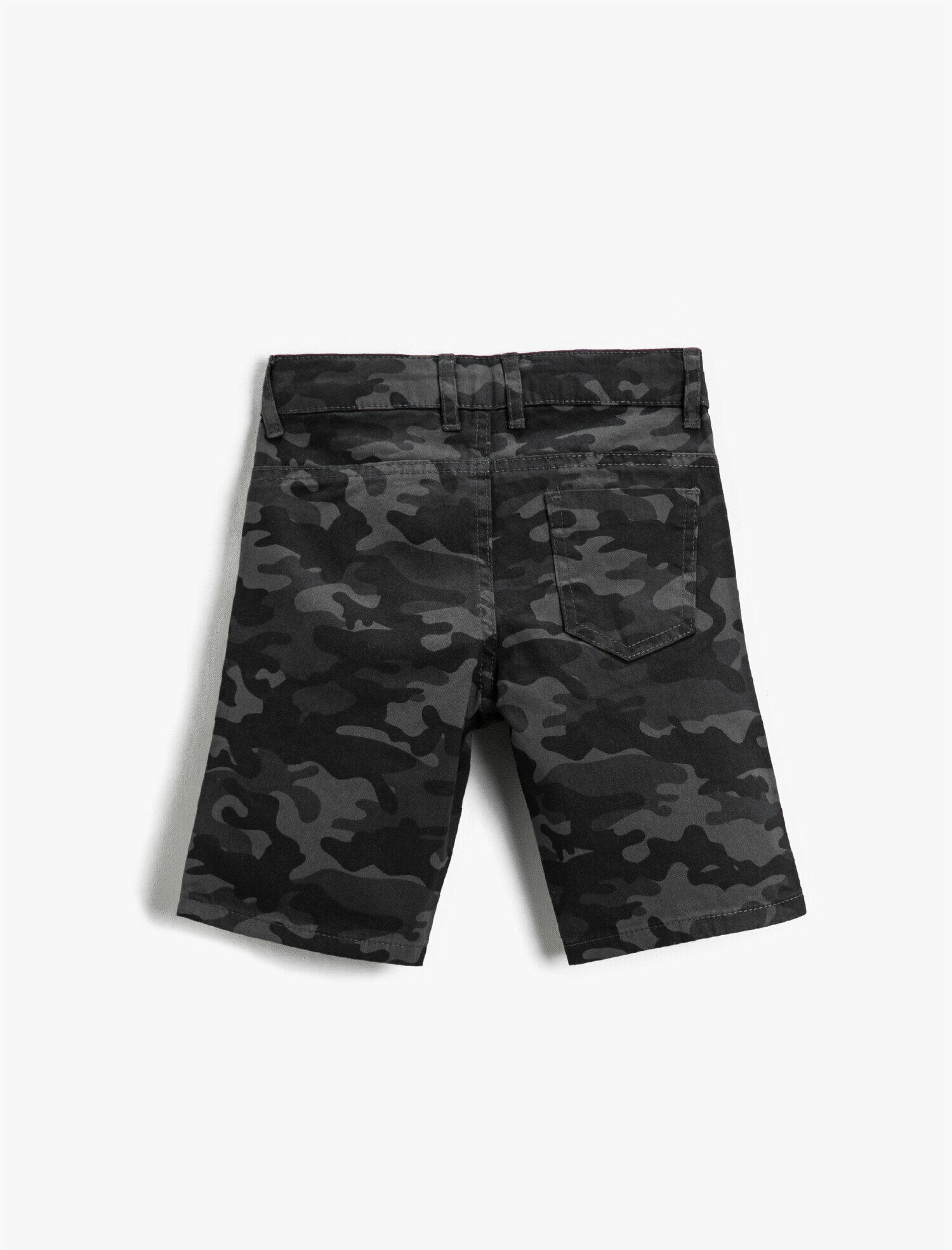 Erkek Çocuk Kamuflaj Desenli Şort Pamuklu