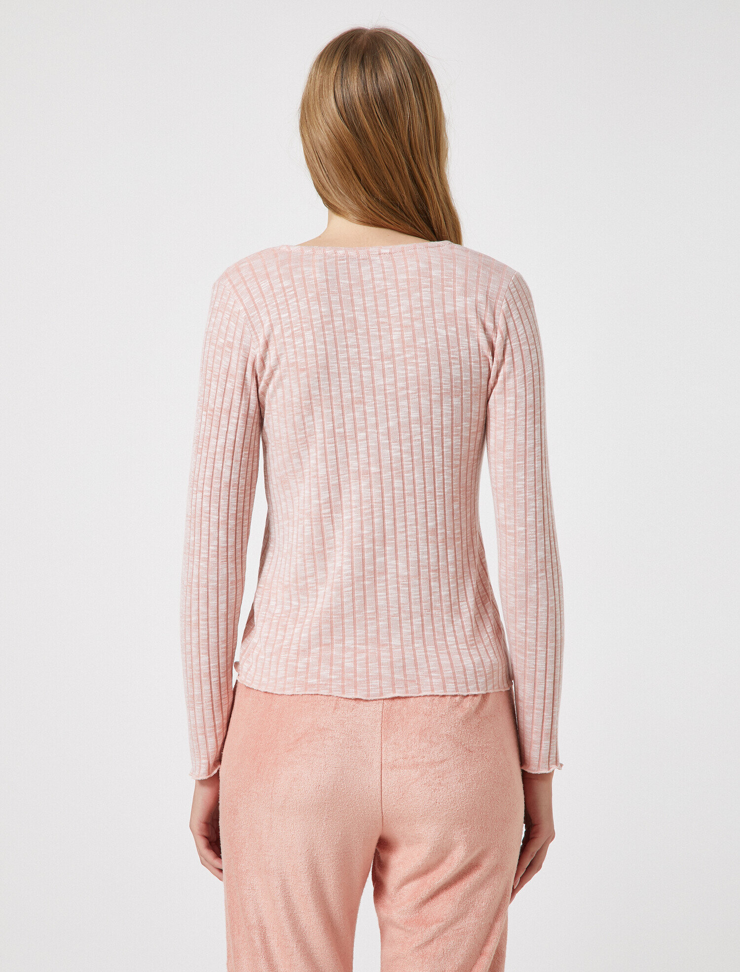   Uzun Kollu Triko Pijama Üstü