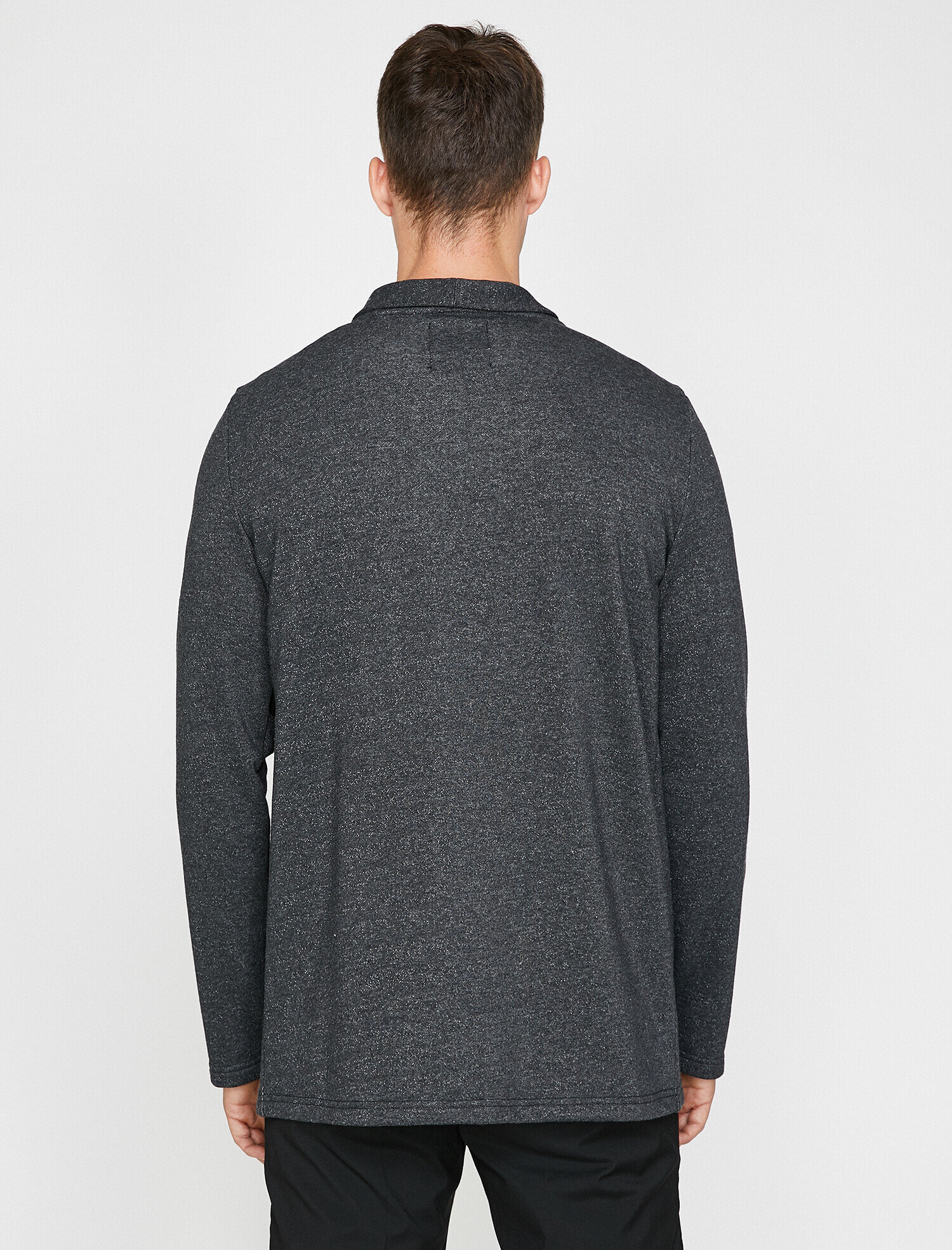   Şal Yaka Mevsimlik Kumaş Detaylı Uzun Hırka