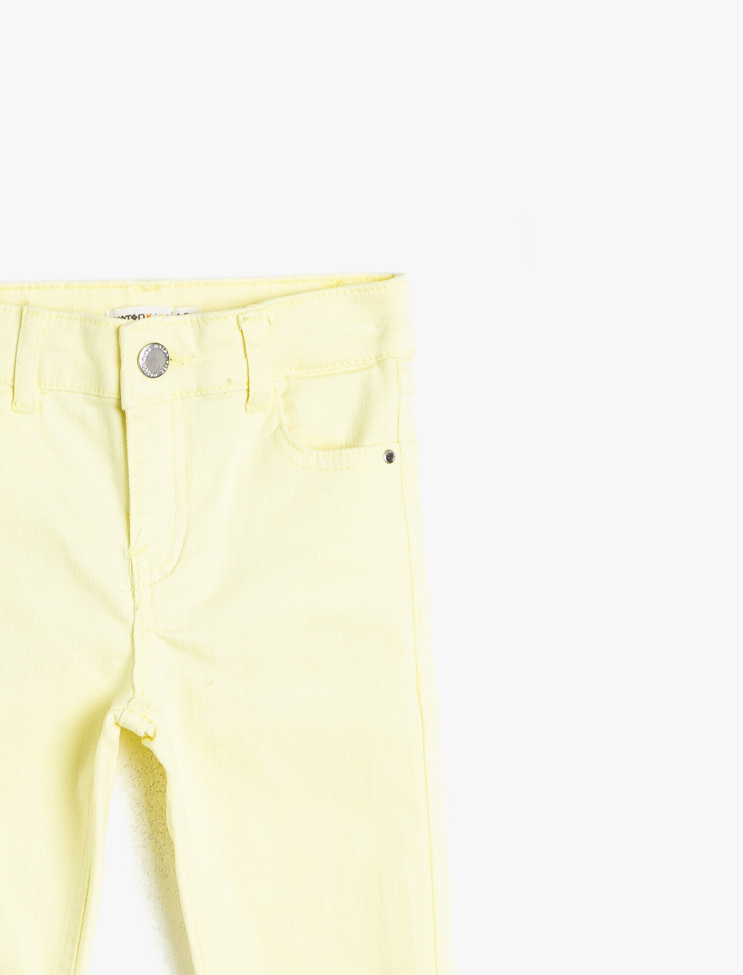  Kız Çocuk Kot Pantolon Pamuklu Cepli - Slim Jean