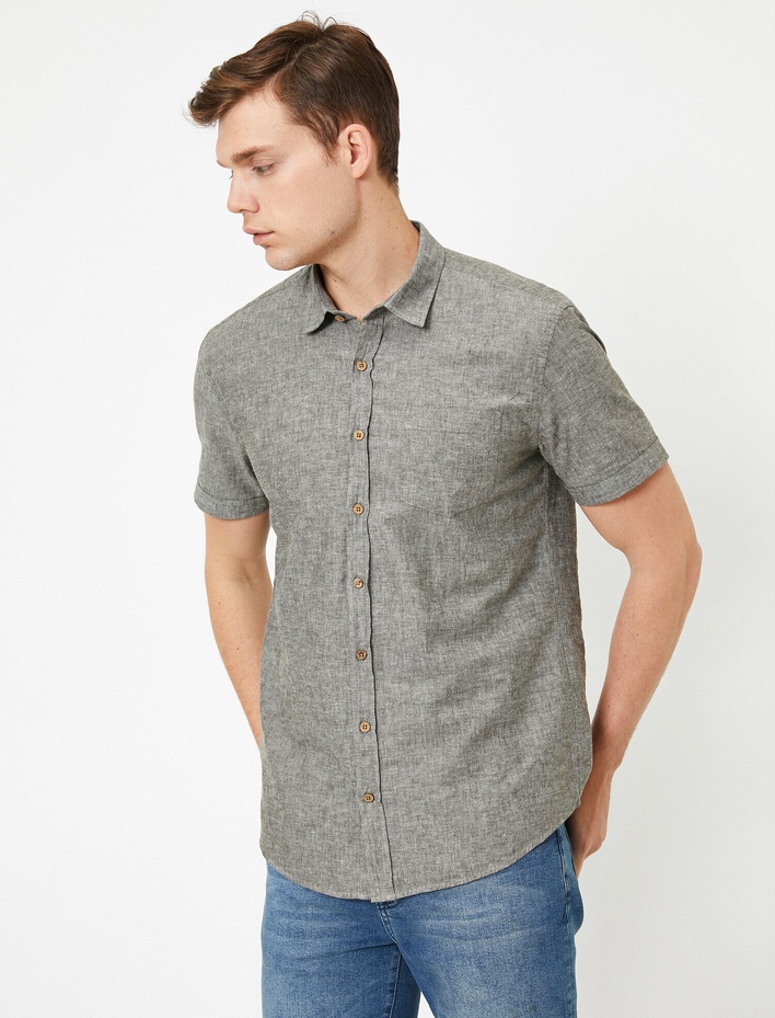  Cep Detaylı Gömlek