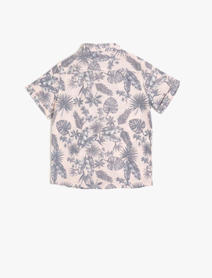 Erkek Çocuk Desenli Gömlek Kısa Kollu