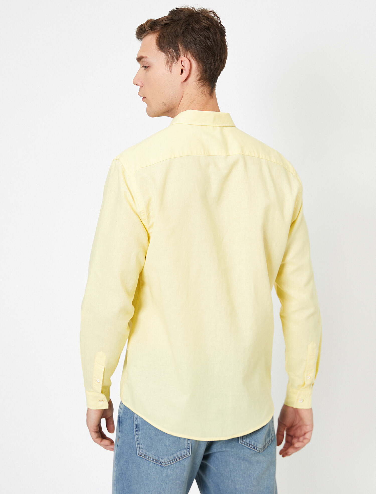 Uzun Kollu Tek Cepli Regular Fit Gömlek