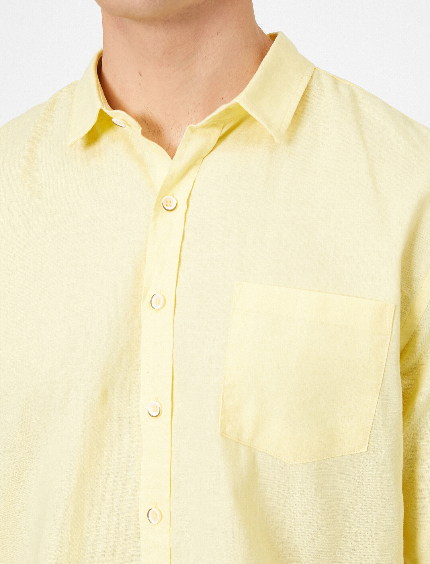 Uzun Kollu Tek Cepli Regular Fit Gömlek