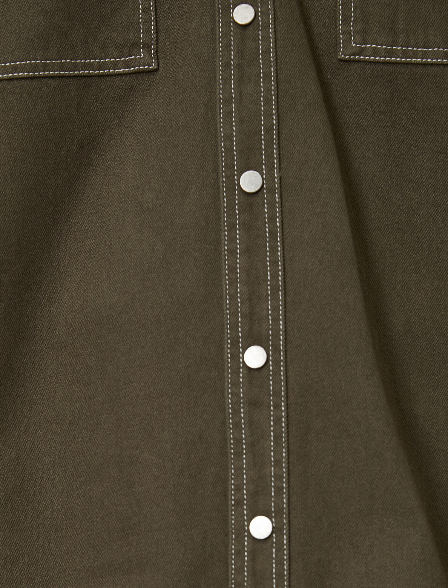   Çift Cepli Regular Fit Gabardin Gömlek