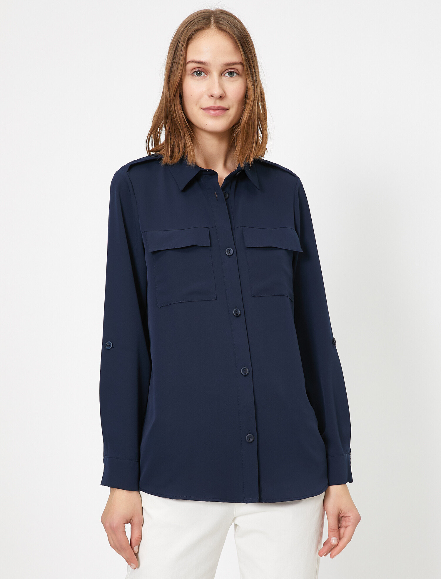   Cep Detaylı Gömlek