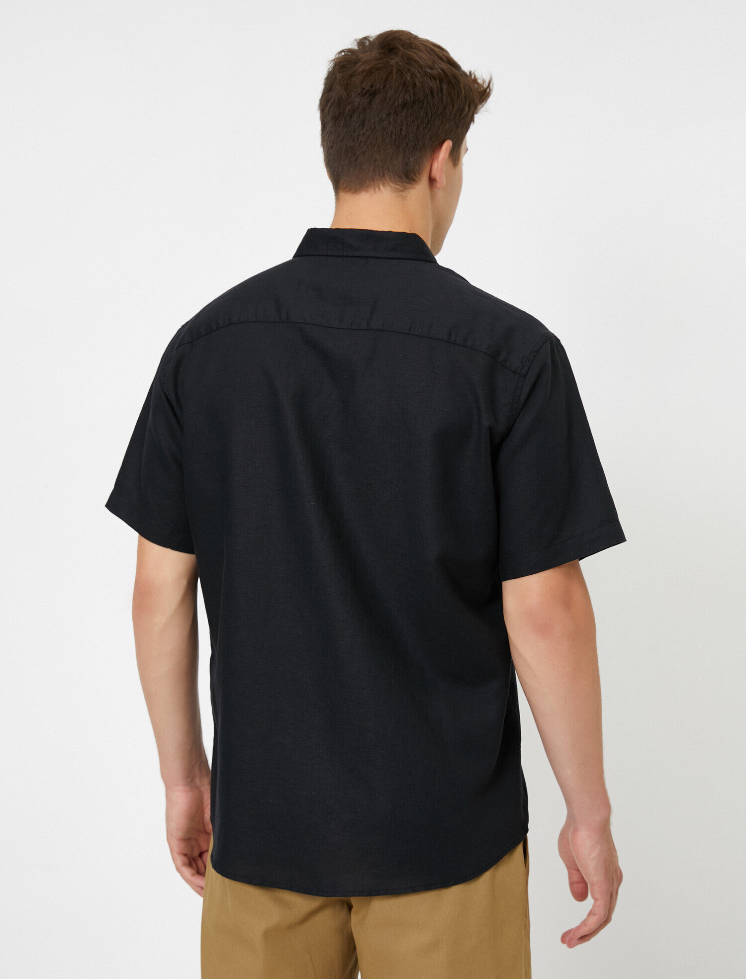   Cep Detaylı Kısa Kollu Gömlek