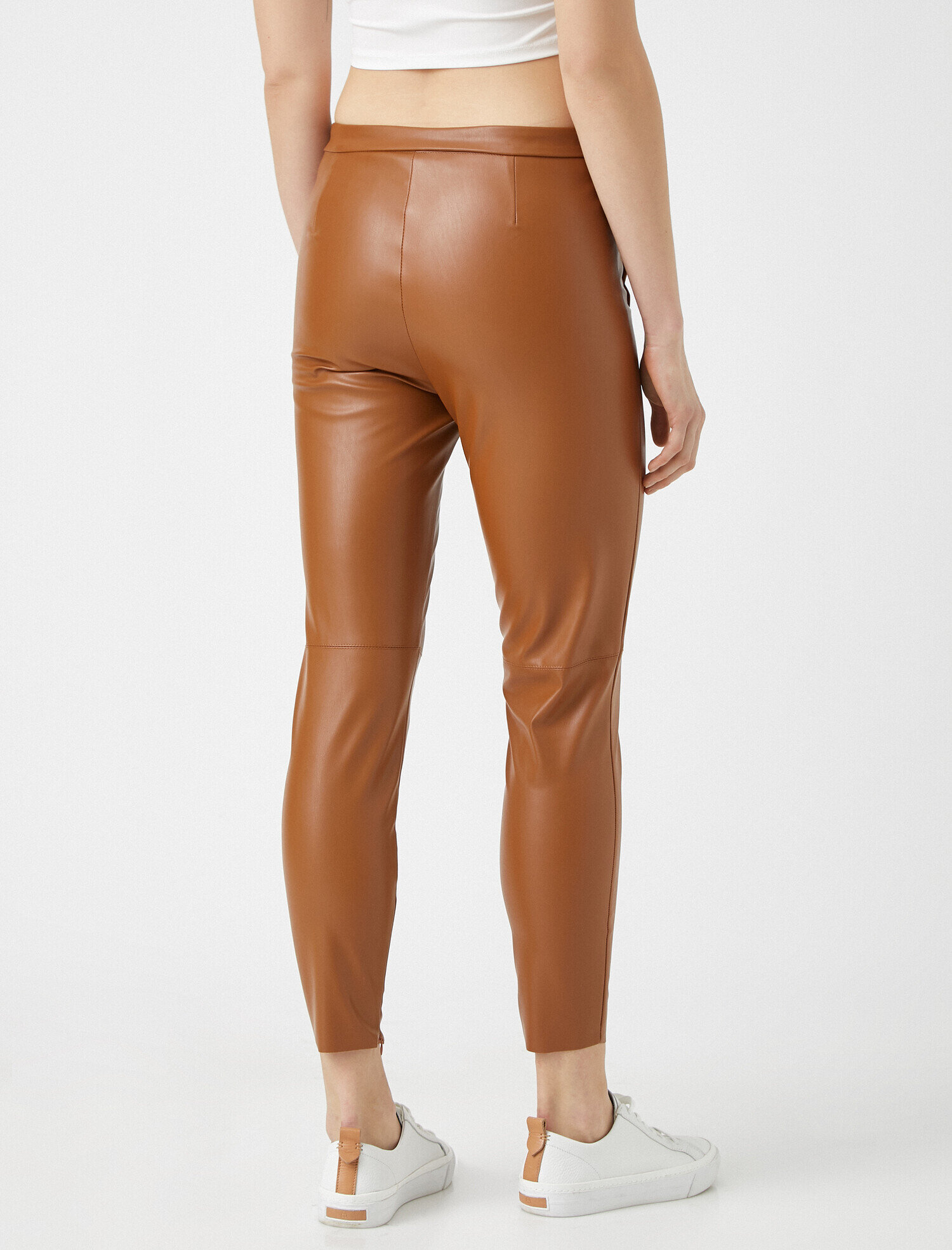   Suni Deri Skinny Pantolon