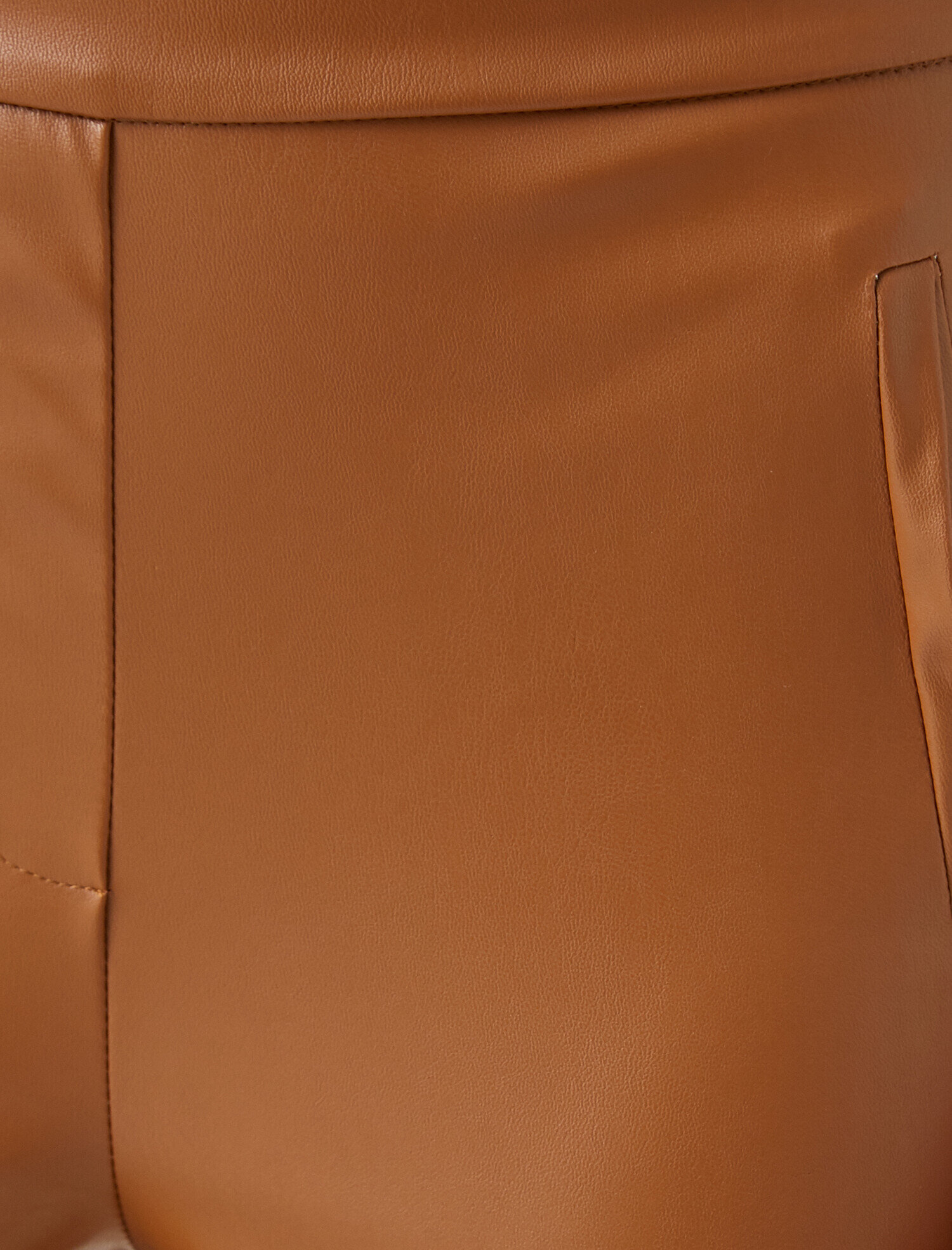   Suni Deri Skinny Pantolon