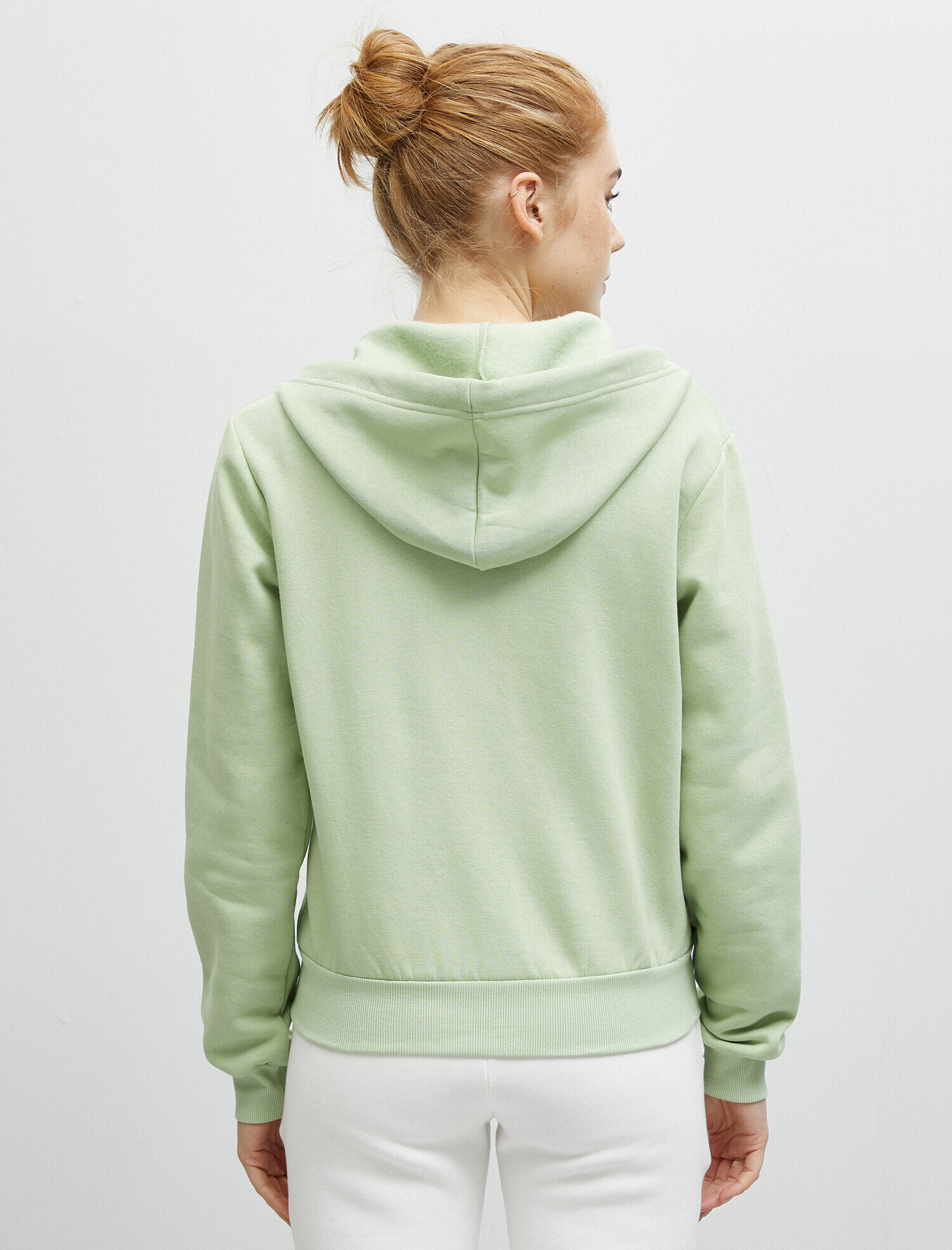   Kapüşonlu Fermuarlı Sweatshirt