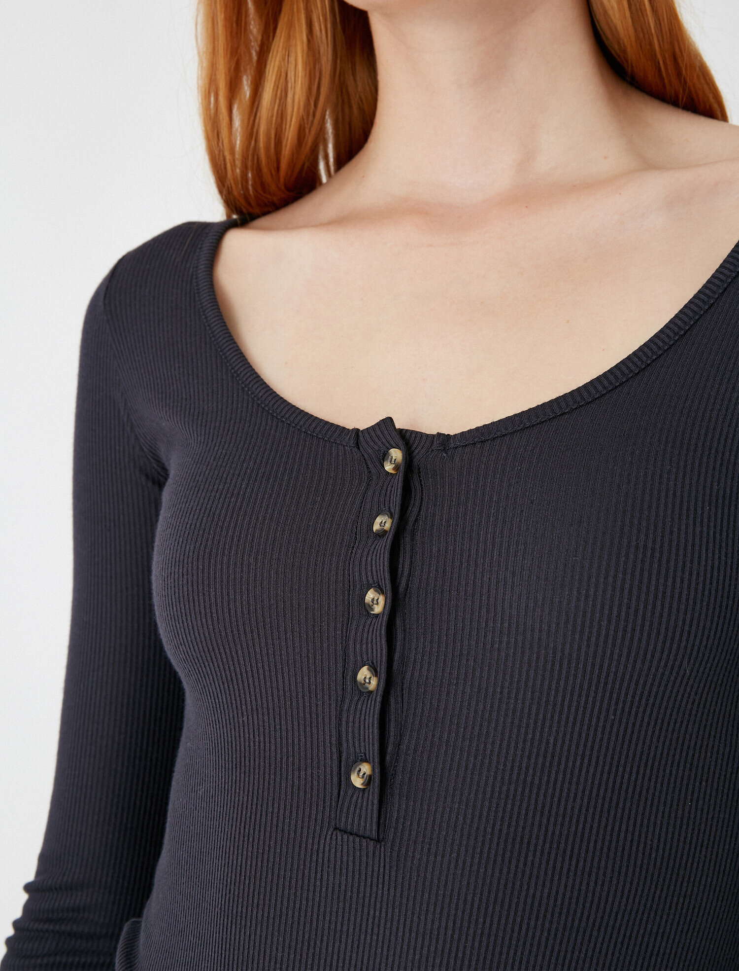   Uzun Kollu Badi Çıtçıtlı Önü Düğmeli