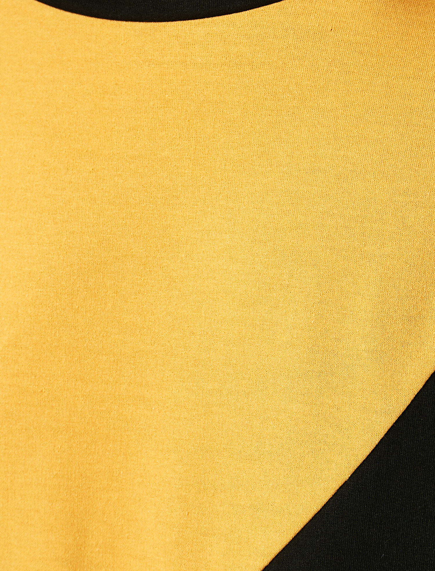   Renk Bloklu Bisiklet Yaka Uzun Sweatshirt