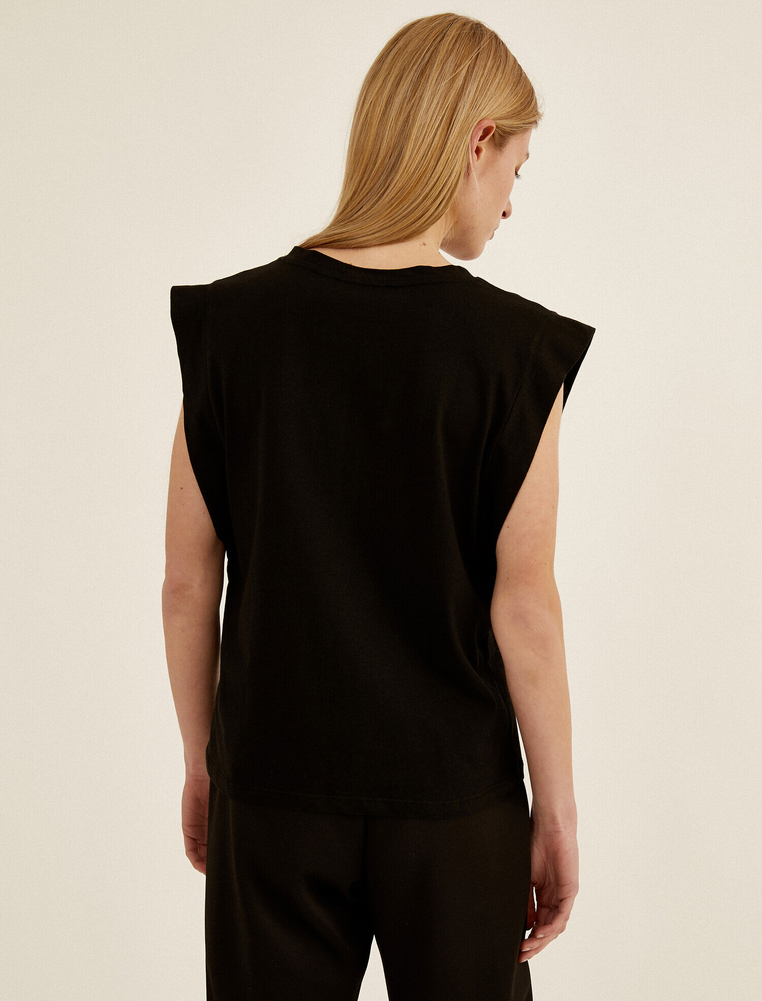   Vatkalı Bisiklet Yaka Tişört Oversize