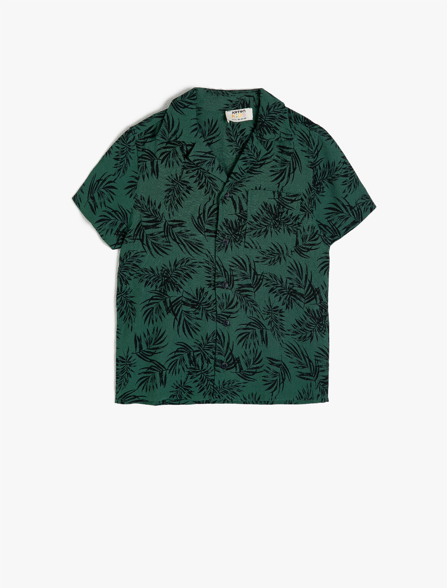  Erkek Çocuk Cep Detaylı Desenli Klasik Yaka Gömlek