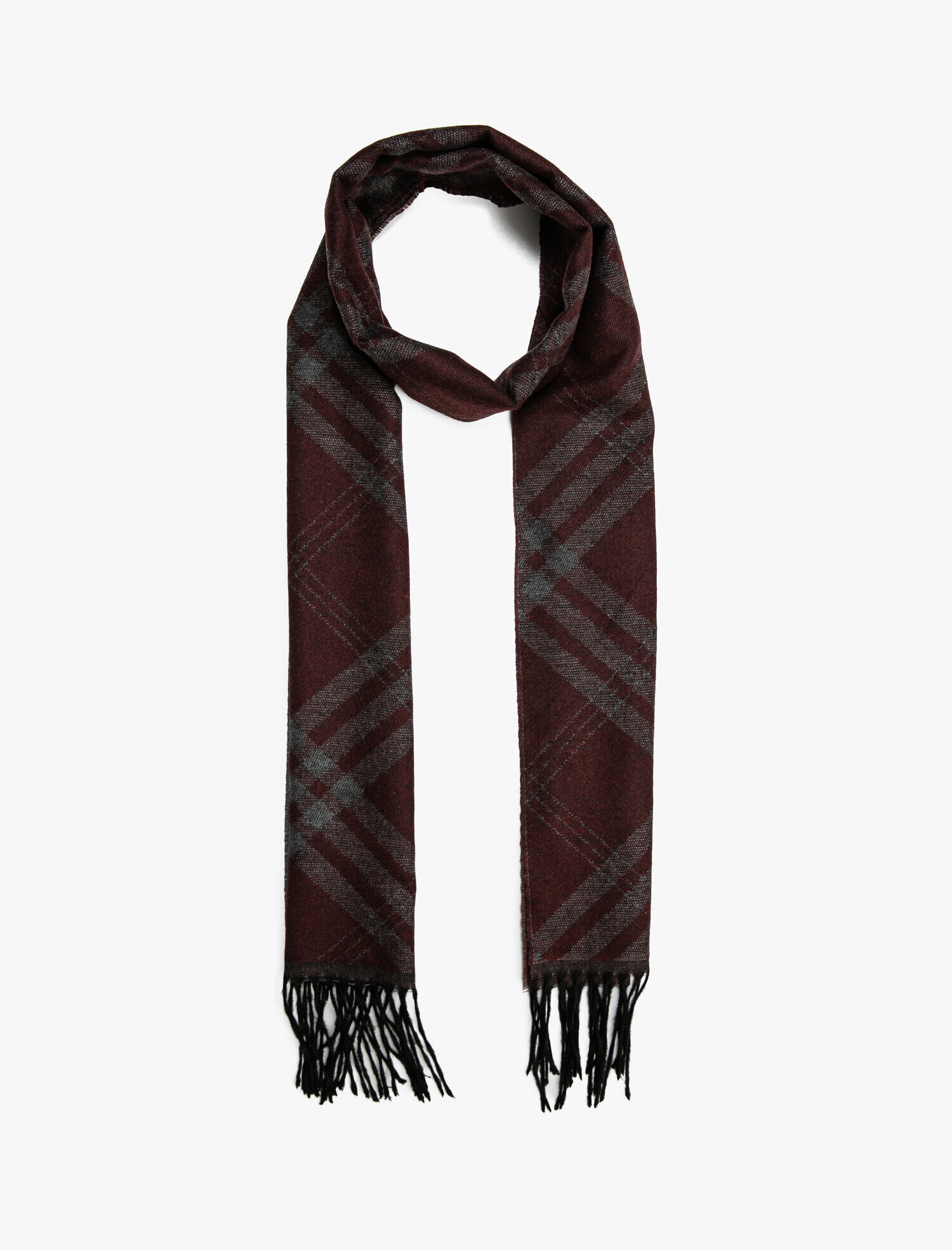  Erkek Respect Life | Yaşama Saygı - Ekose Püsküllü Şal