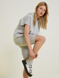 Bisiklet Şortu Beli Lastikli Biker Tayt