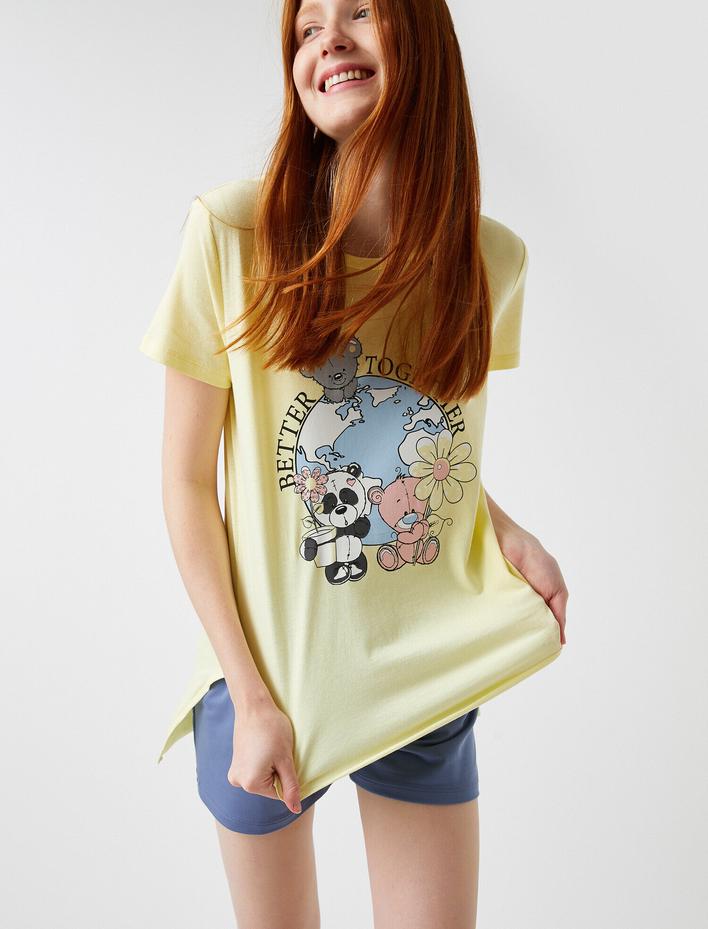  Baskılı Tişört Pamuklu