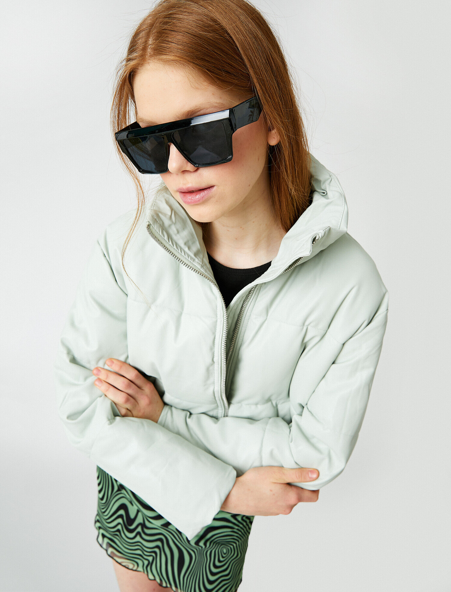   Fermuarlı Şişme Ceket