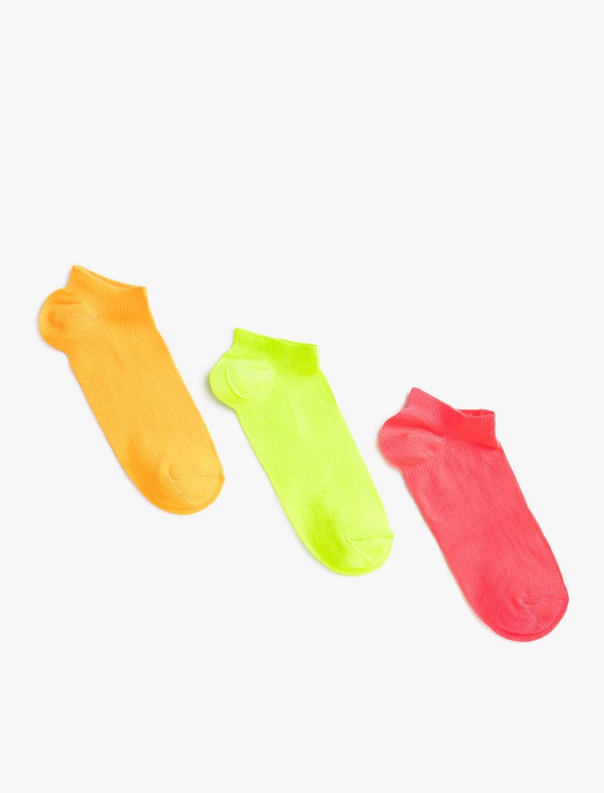 Kız Çocuk Girl Neon Çorap Seti Pamuklu
