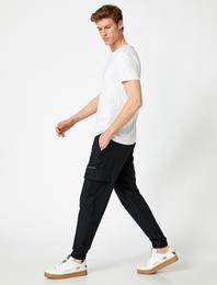 Kargo Jogger Pantolon Pamuklu Tapared Fit