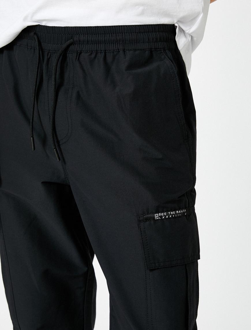   Kargo Jogger Pantolon Pamuklu Tapared Fit