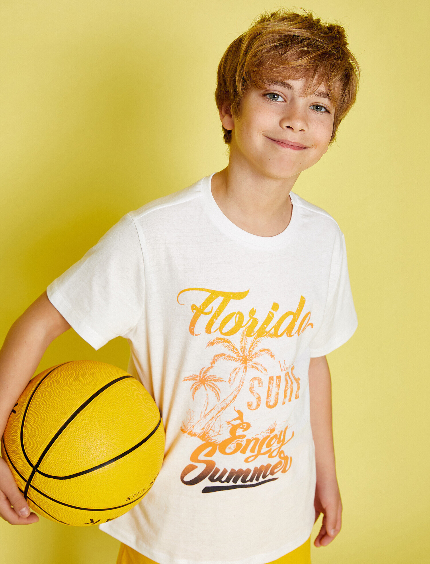  Erkek Çocuk Yazı Baskılı Tişört Kısa Kollu Yazı Baskılı Pamuklu