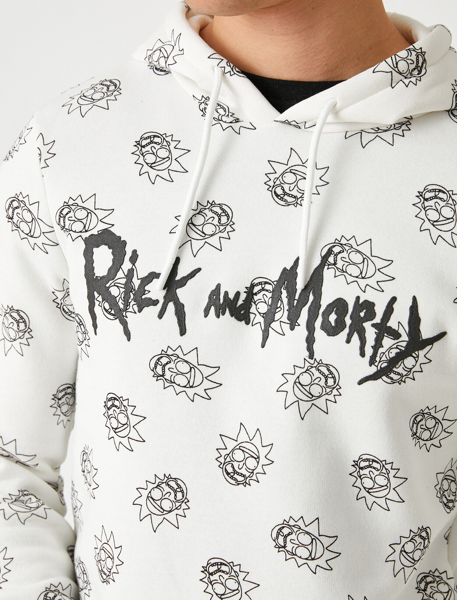   Rick and Morty Kapüşonlu Sweatshirt Lisanslı Baskılı
