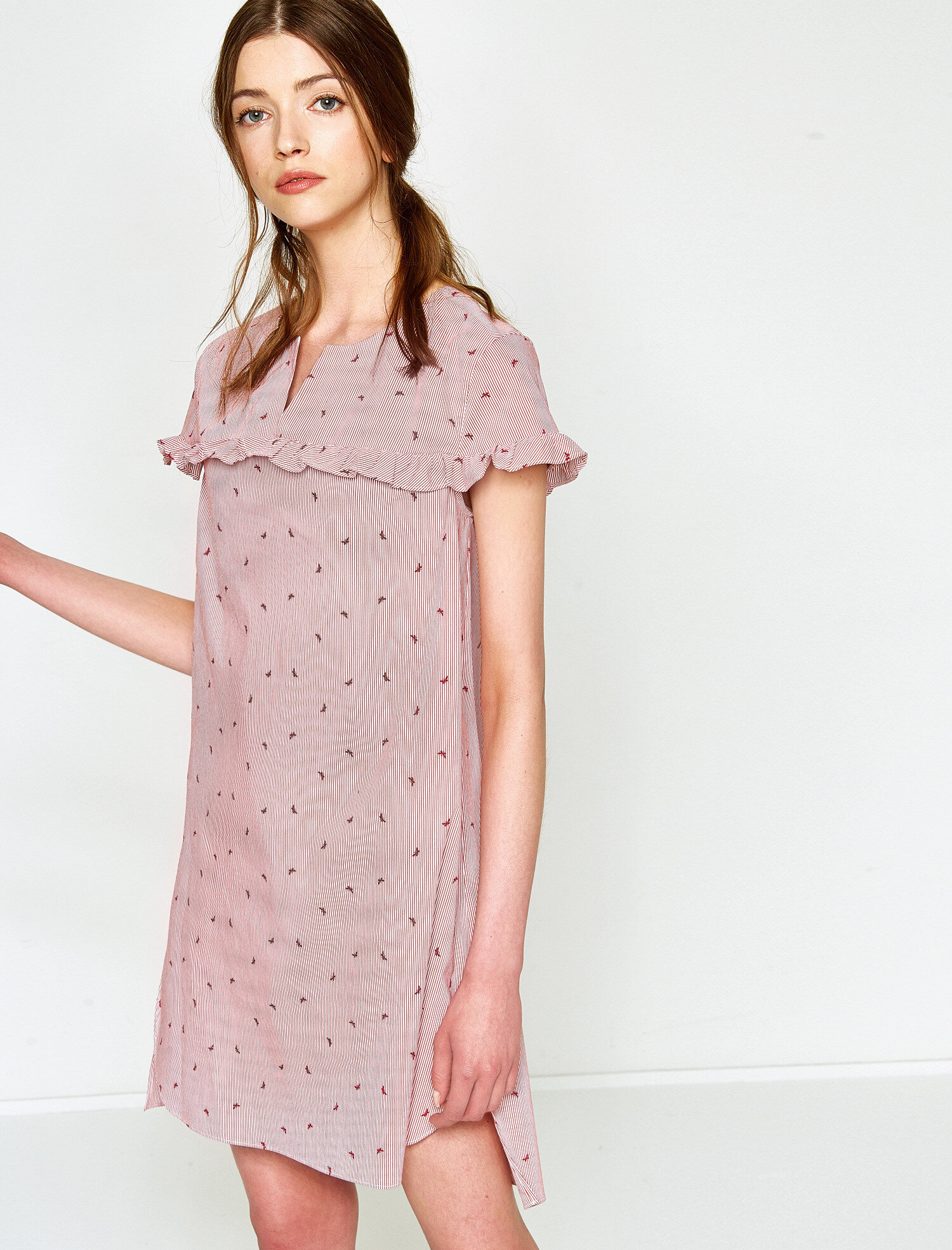 Fırfır Detaylı Elbise