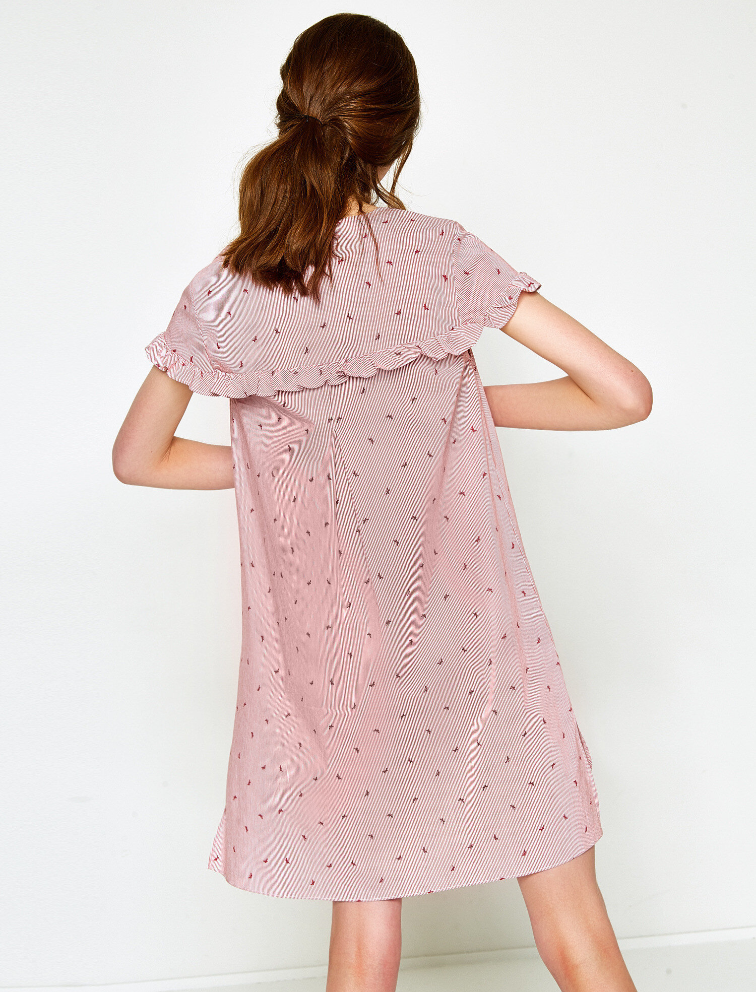 Fırfır Detaylı Elbise