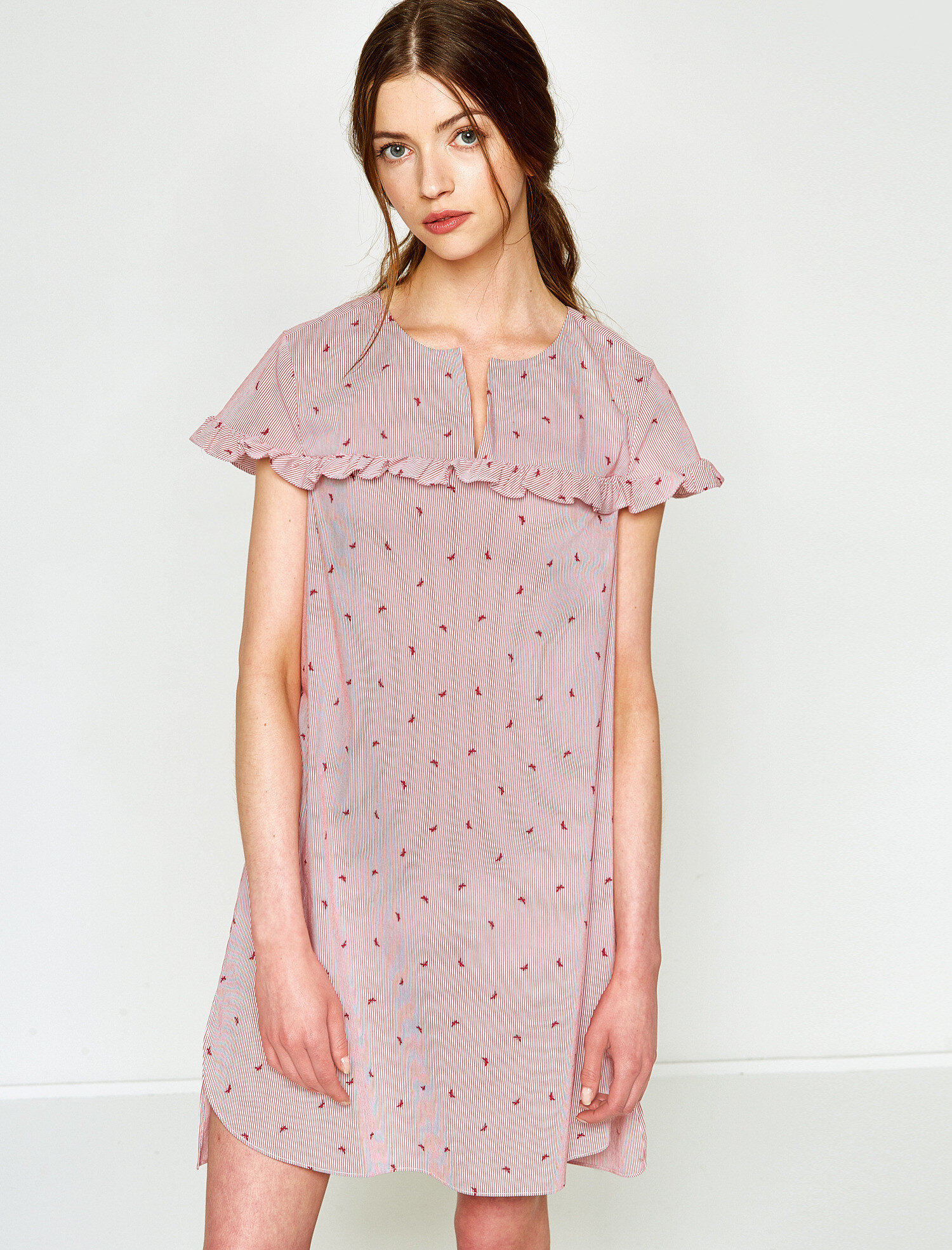 Fırfır Detaylı Elbise