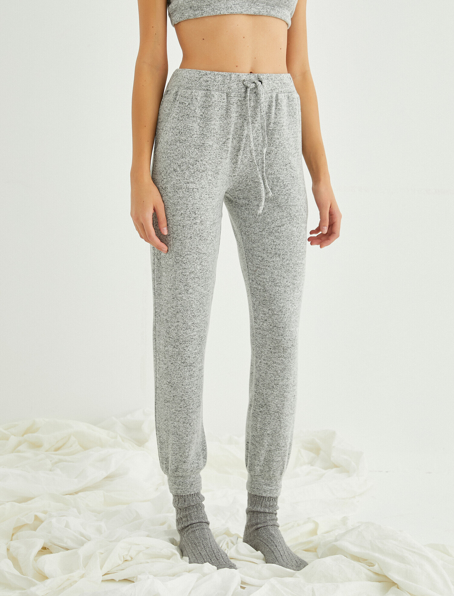   Belden Bağlamalı Jogger Pijama Altı