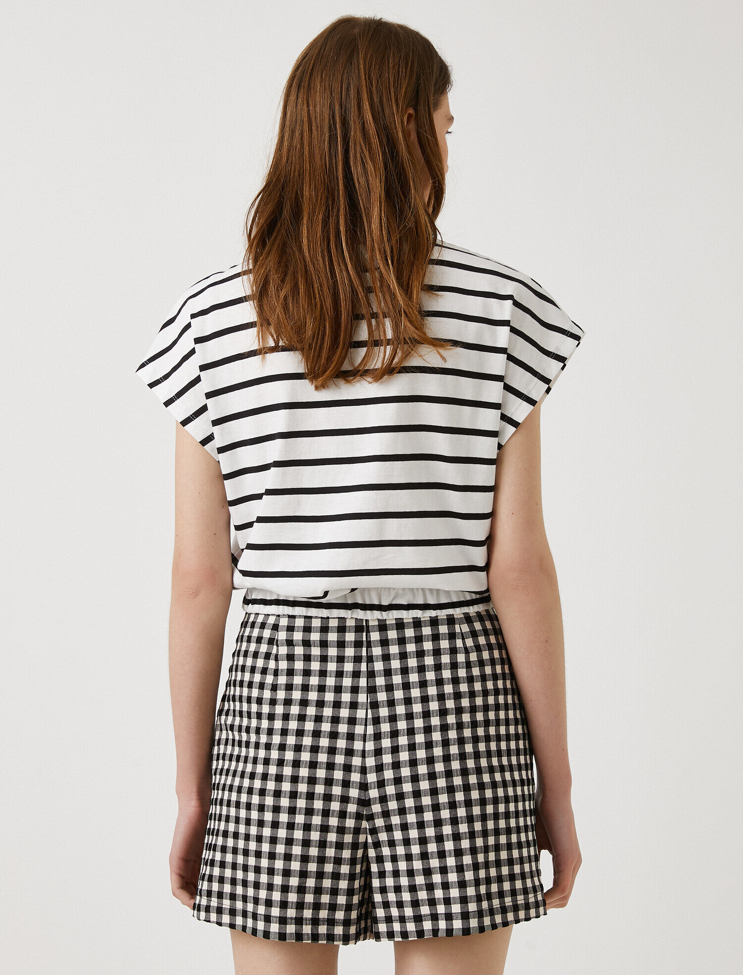   Çizgili Tişört Pamuklu