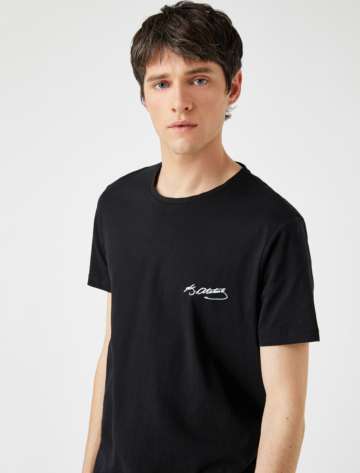   Atatürk Tişört Bisiklet Yaka Pamuklu