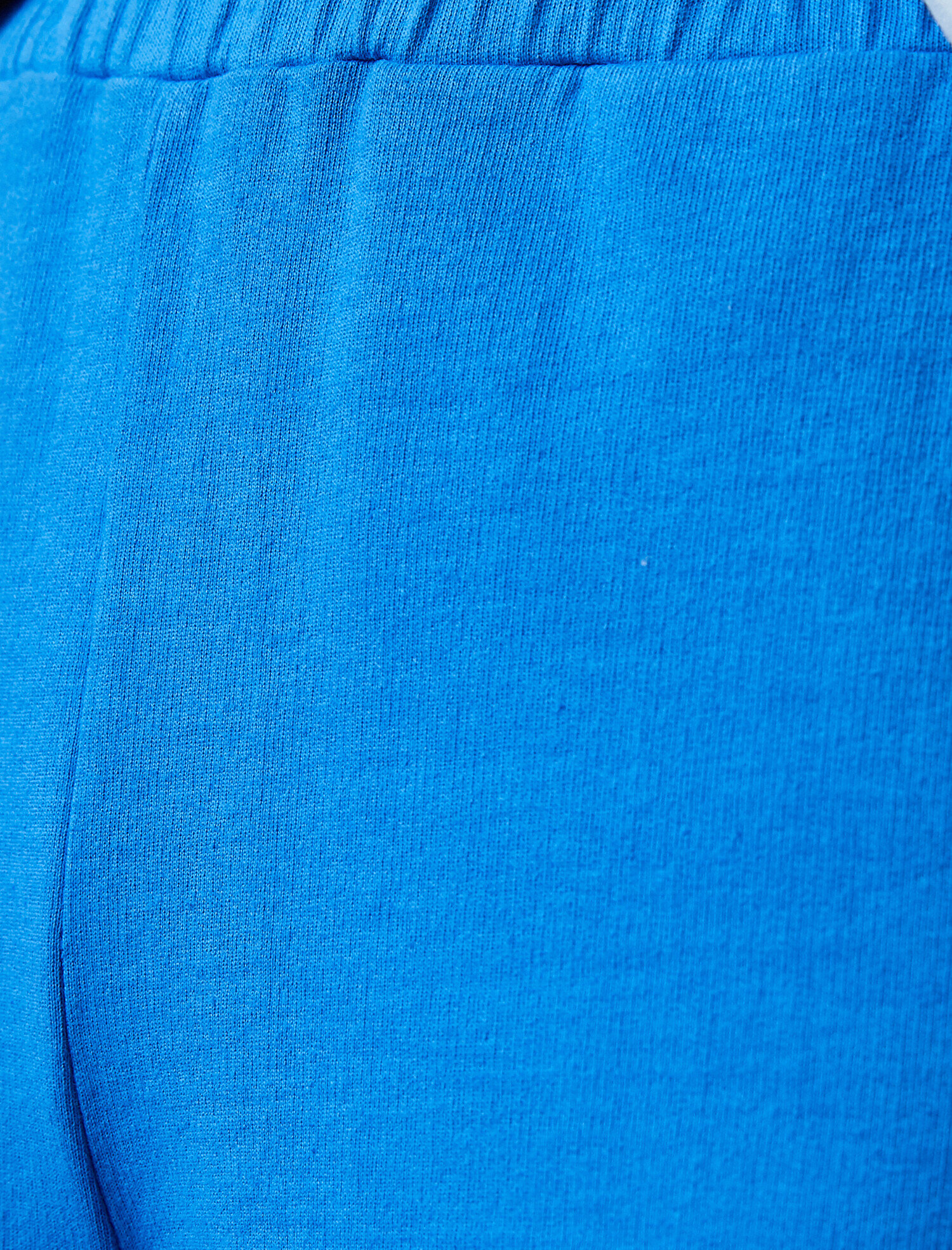   Amblemli Şort Pamuklu