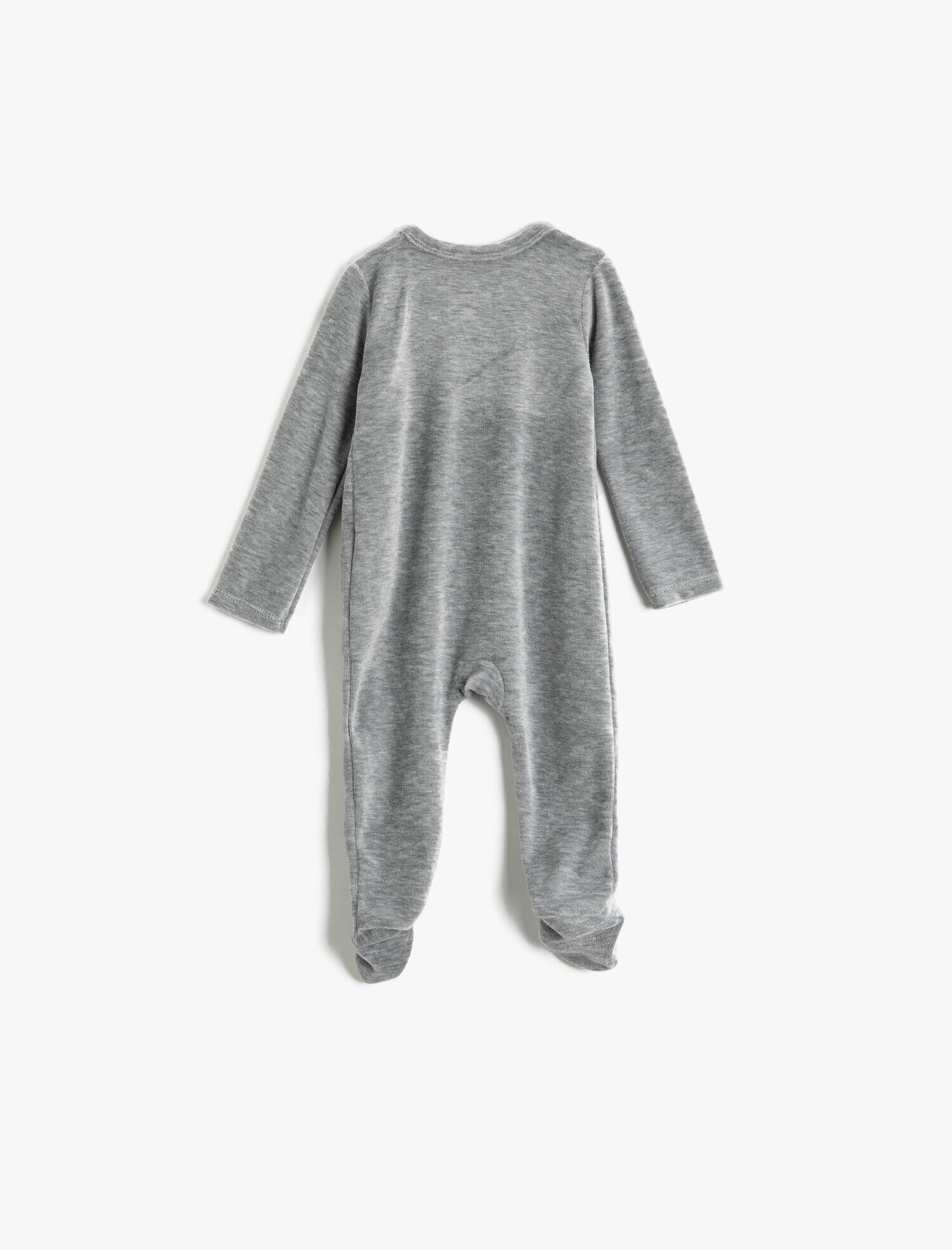  Kız Bebek Uzun Kollu Baskılı Çıtçıtlı Body