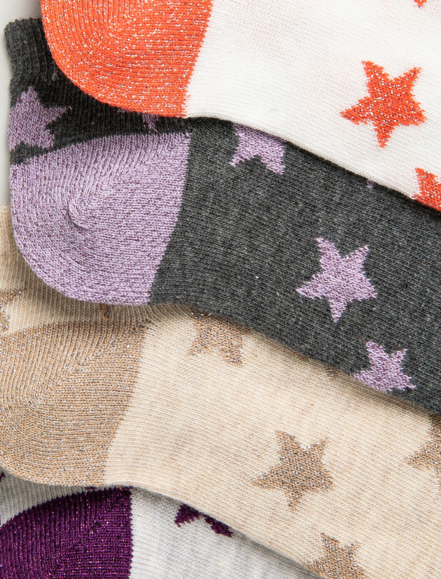 Kadın 4'lü Desenli Çorap Seti