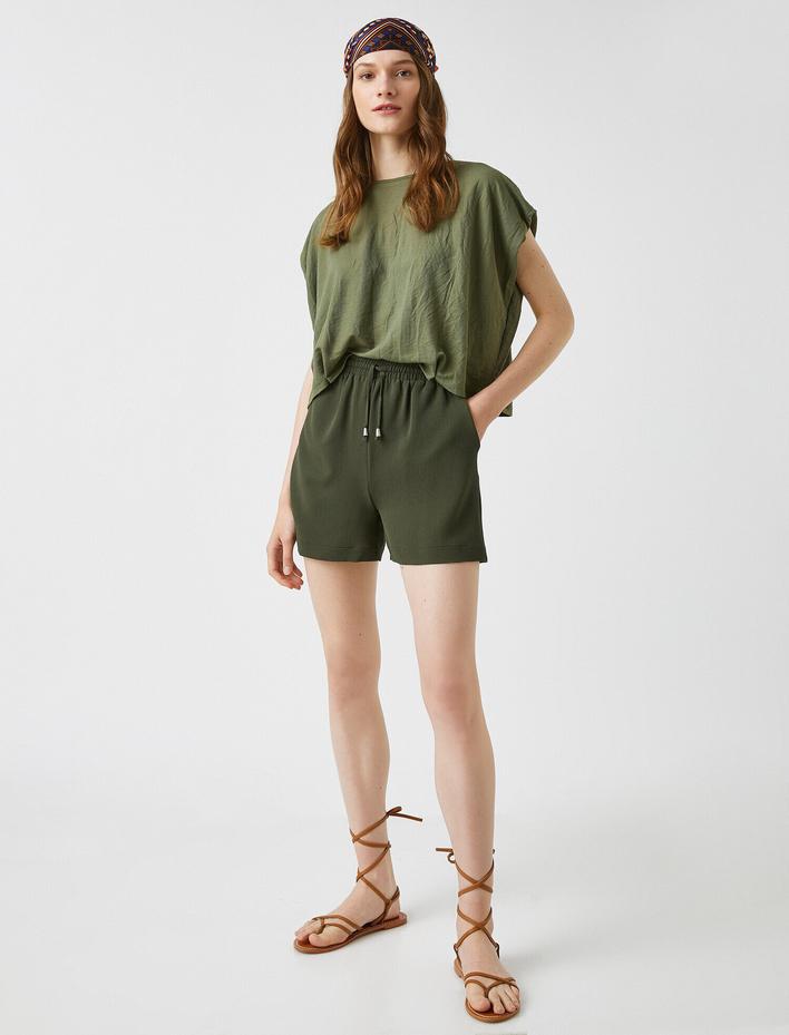  Bisiklet Yaka Tişört Kısa Kollu