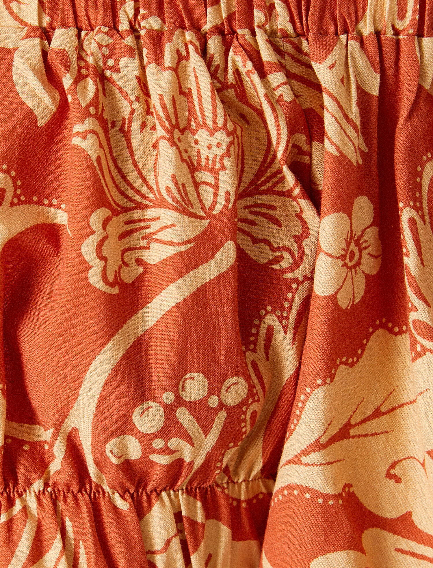   Crop Bluz Desenli Omuz Açık