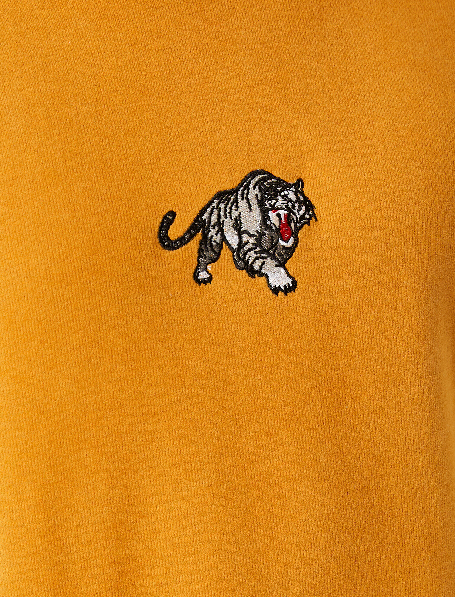   Kaplan İşlemeli Kadife Kapşonlu Sweatshirt