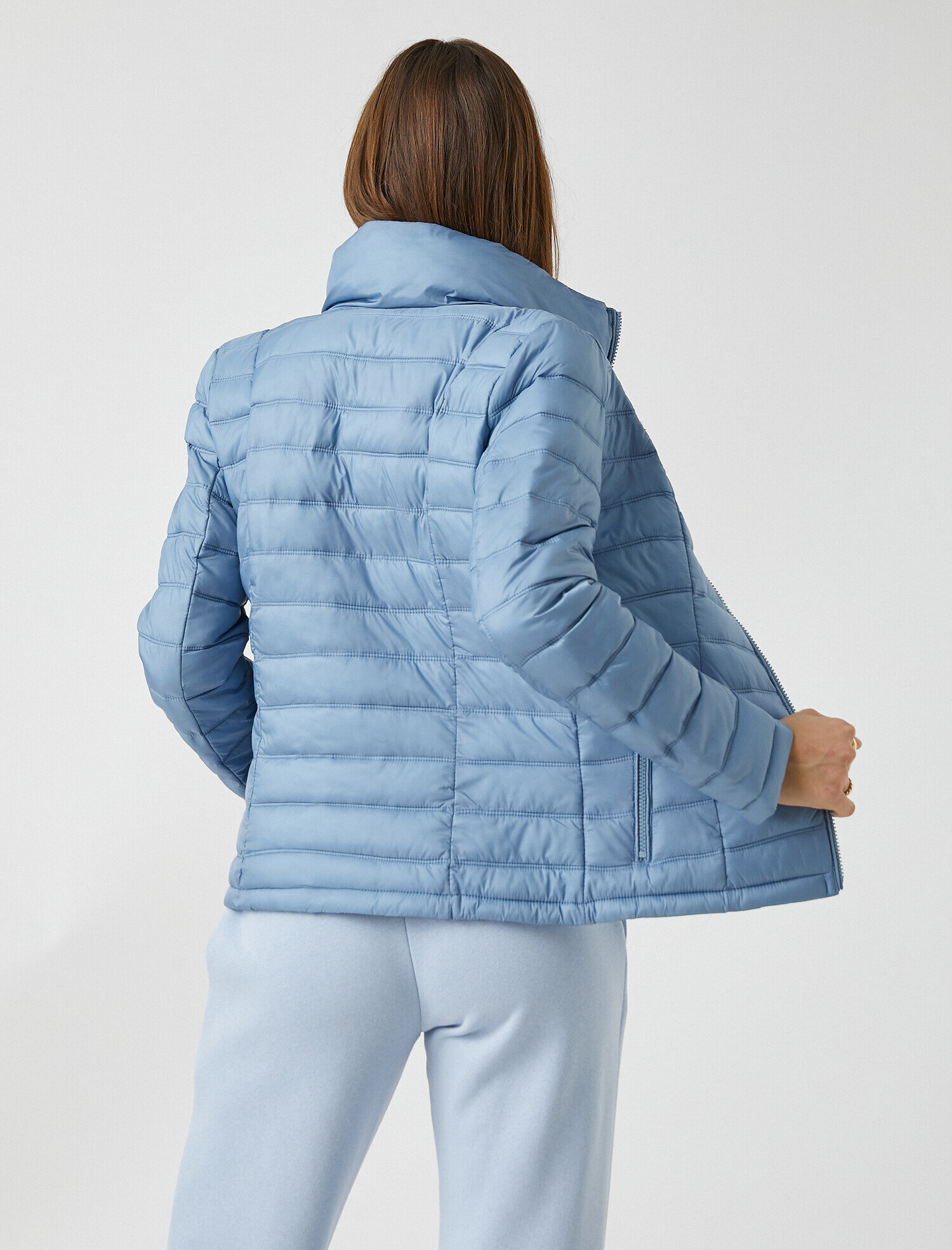   Dik Yaka Şişme Anorak Mont