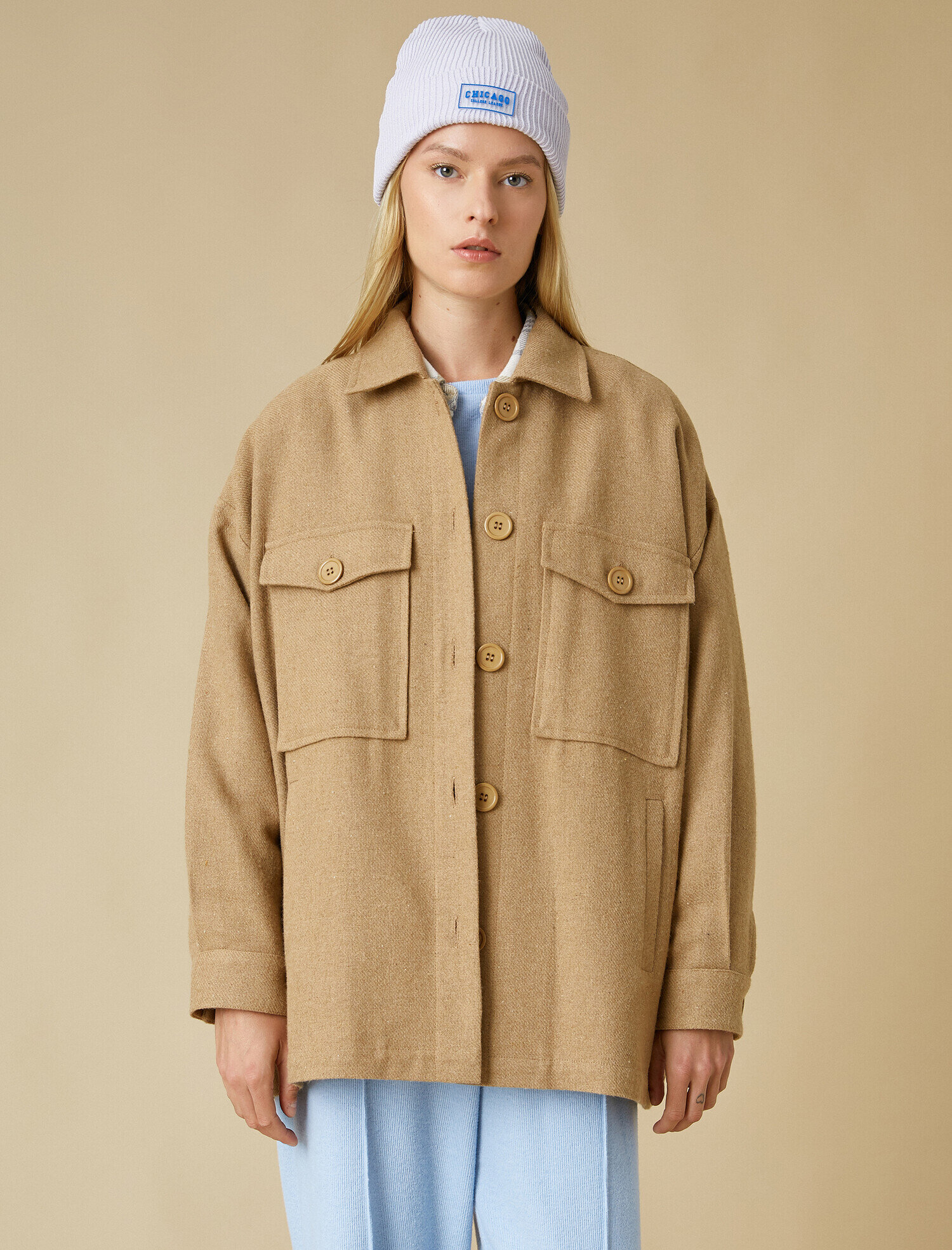   Oversize Uzun Kollu Gömlek